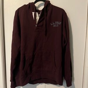 L.L Bean 90’s Burgundy Pullover Hoodie